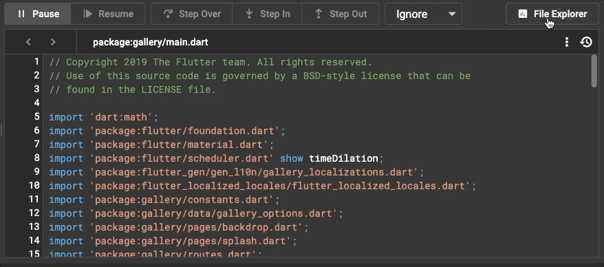 调试器文件资源管理器滚动 调试器文件资源管理器滚动